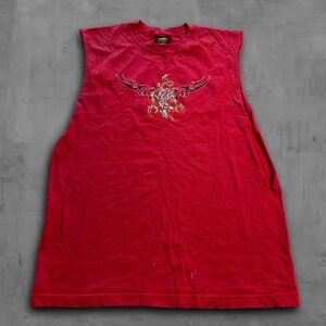 Y2K Relaxed‎ Red Year of the Dragon 2000s Raver Tee
